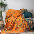 Reversible Marigold Throw Blanket-Bedding & Bath > Blankets-casanuva-casanuva