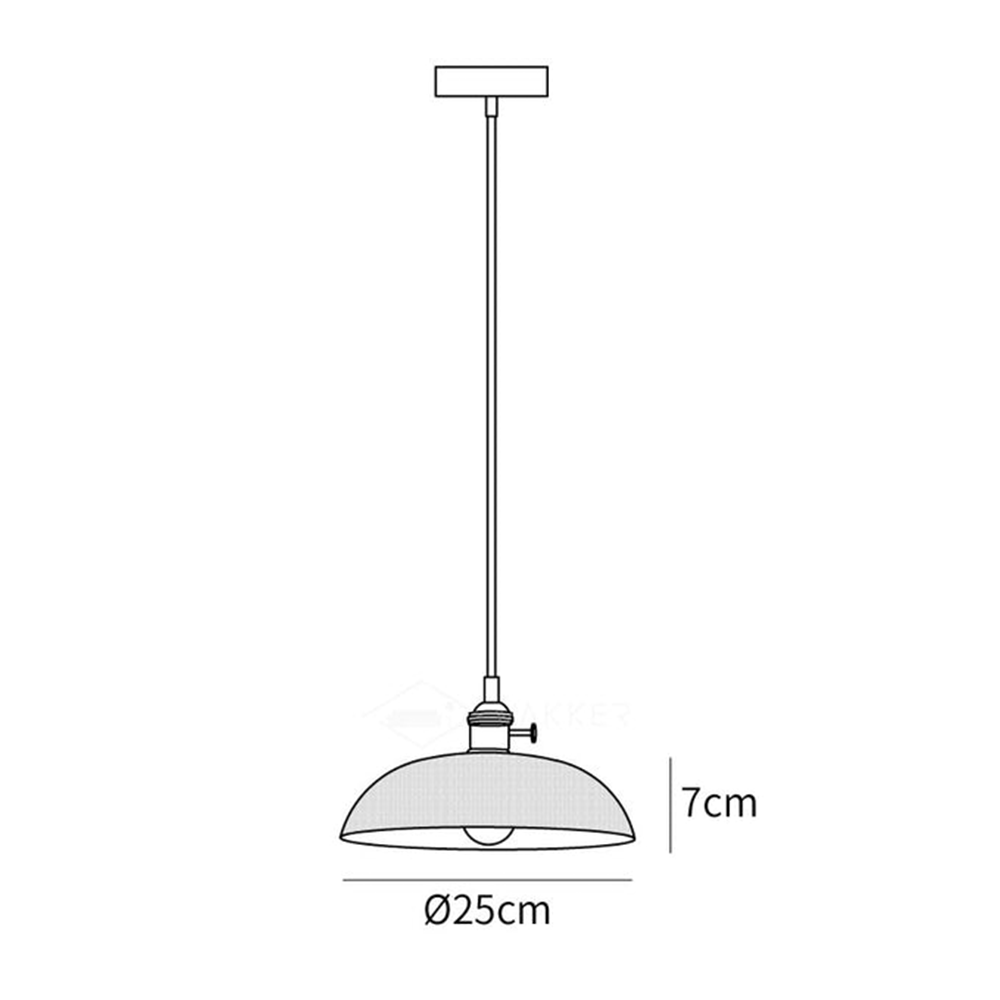 Ribbed Glass Pendant Light Vintage Design-Lighting > Pendant Lights-casanuva-casanuva