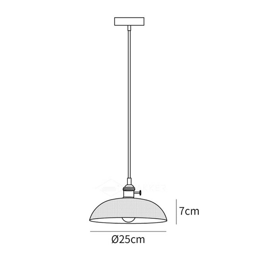 Ribbed Glass Pendant Light Vintage Design-Lighting > Pendant Lights-casanuva-casanuva