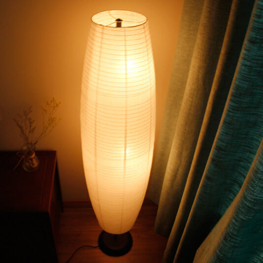 Rice Paper Column Floor Lamp 2-Light Nordic Minimalist Design-Lighting > Floor Lamps-casanuva-casanuva