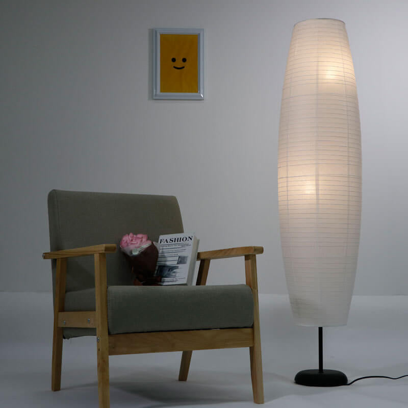 Rice Paper Column Floor Lamp 2-Light Nordic Minimalist Design-Lighting > Floor Lamps-casanuva-220V-240V-casanuva