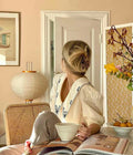 Rice Paper Floor Lamp with Soft Glow Lighting-Lighting > Floor Lamps-casanuva-casanuva