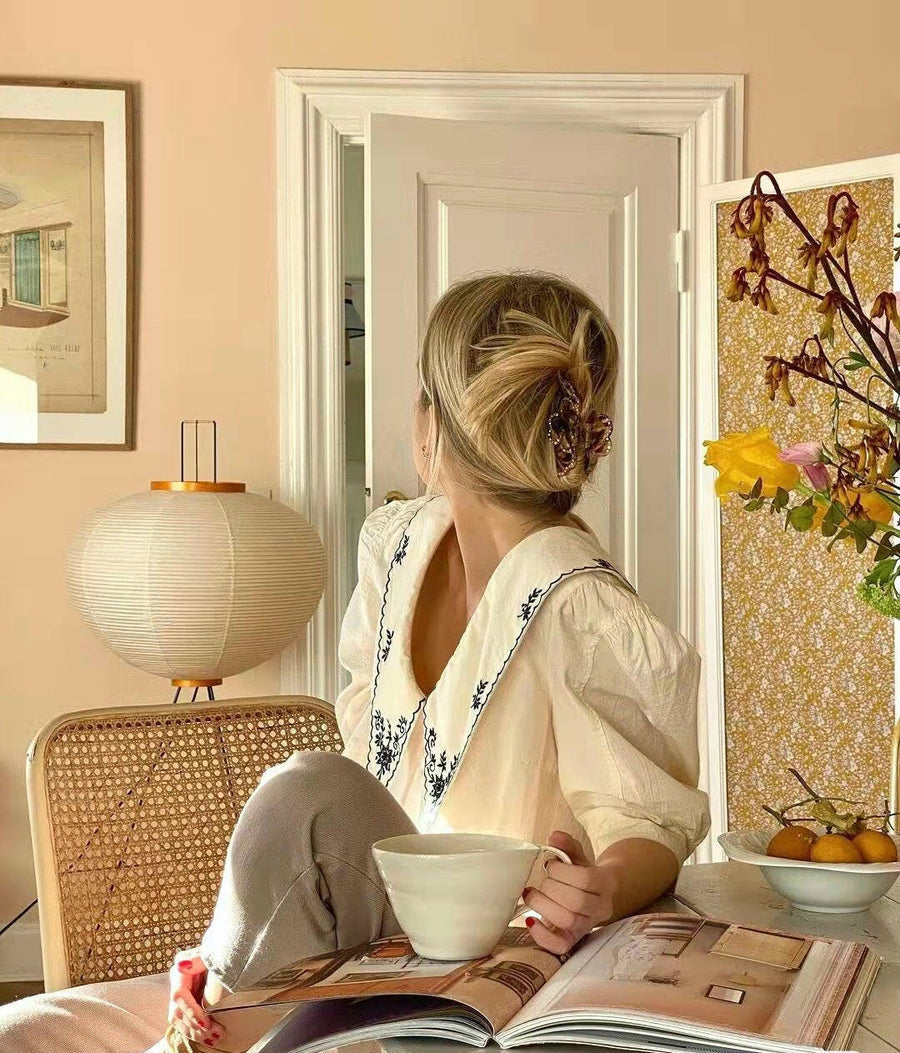 Rice Paper Floor Lamp with Soft Glow Lighting-Lighting > Floor Lamps-casanuva-casanuva