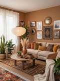 Rice Paper Floor Lamp with Soft Glow Lighting-Lighting > Floor Lamps-casanuva-casanuva