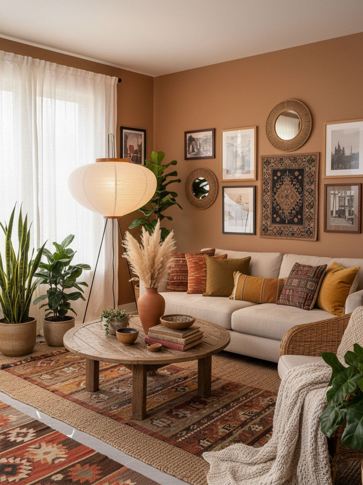 Rice Paper Floor Lamp with Soft Glow Lighting-Lighting > Floor Lamps-casanuva-casanuva