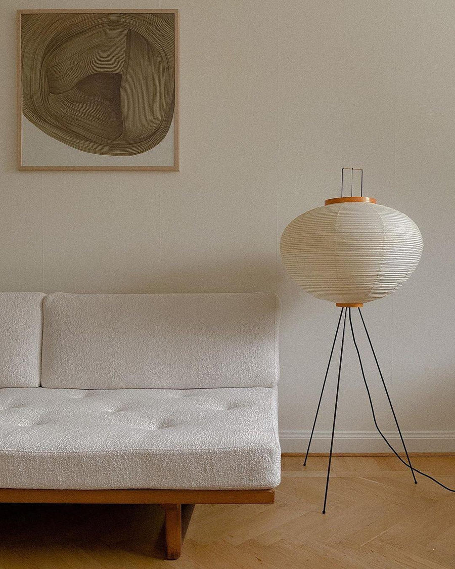 Rice Paper Floor Lamp with Soft Glow Lighting-Lighting > Floor Lamps-casanuva-casanuva