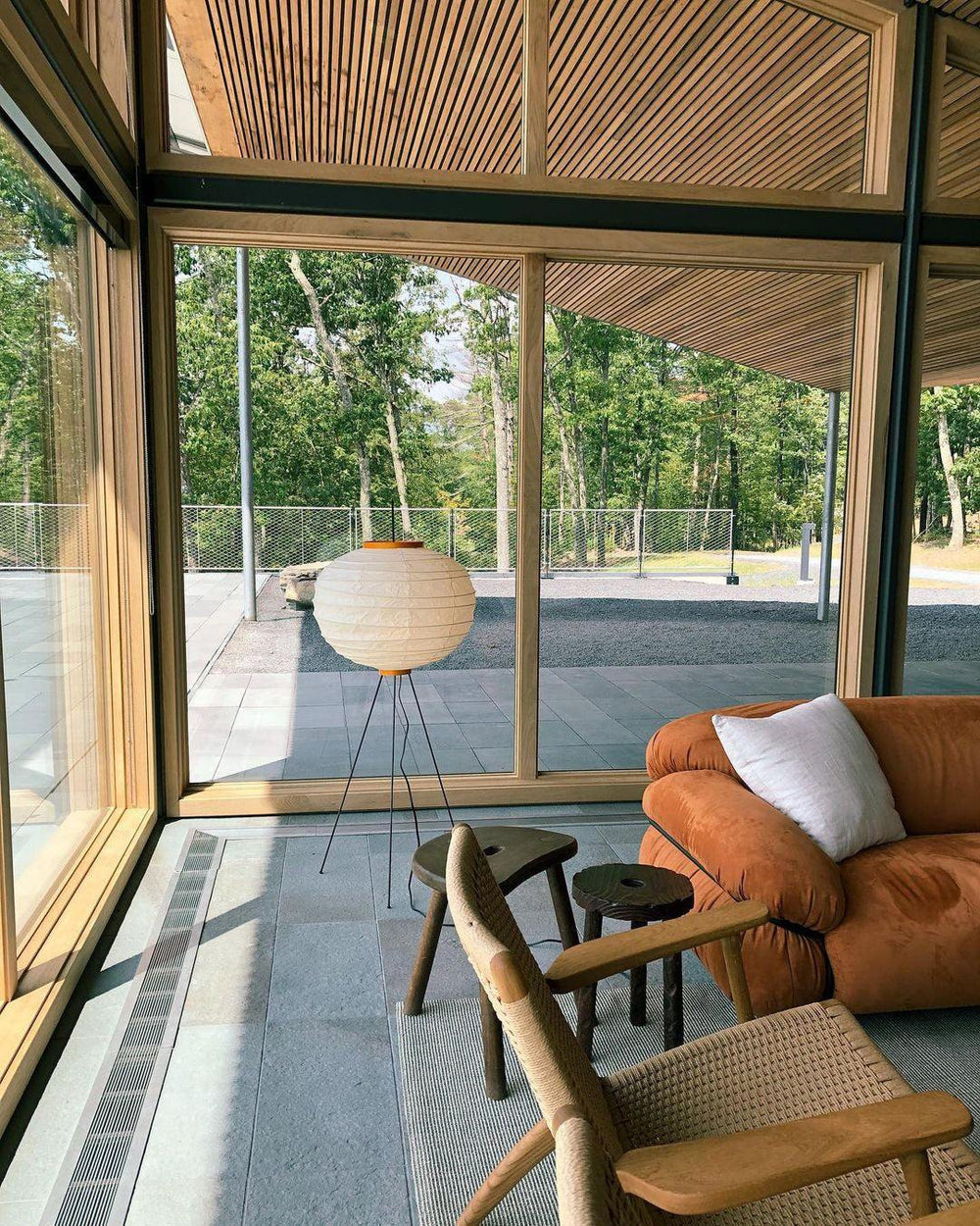 Rice Paper Floor Lamp with Soft Glow Lighting-Lighting > Floor Lamps-casanuva-casanuva