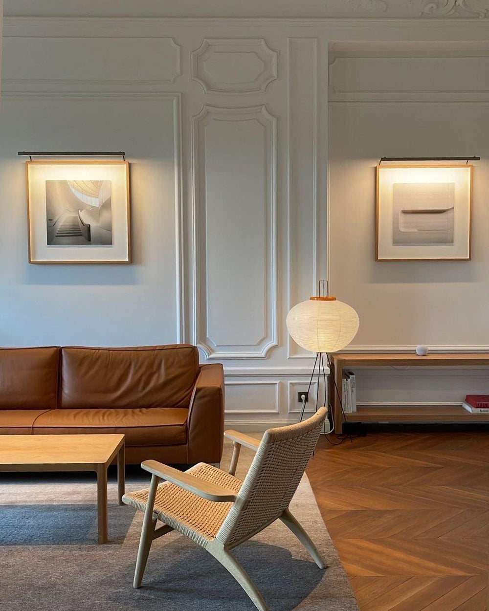 Rice Paper Floor Lamp with Soft Glow Lighting-Lighting > Floor Lamps-casanuva-casanuva