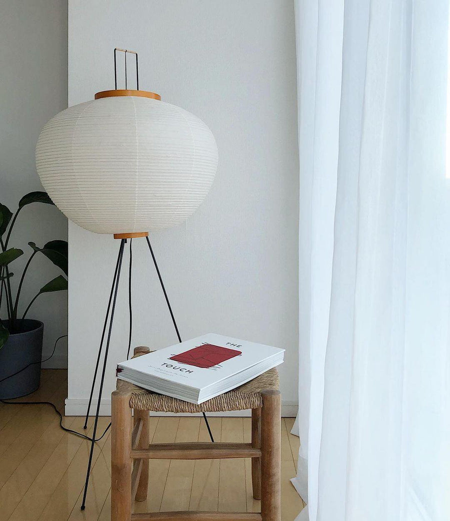 Rice Paper Floor Lamp with Soft Glow Lighting-Lighting > Floor Lamps-casanuva-casanuva
