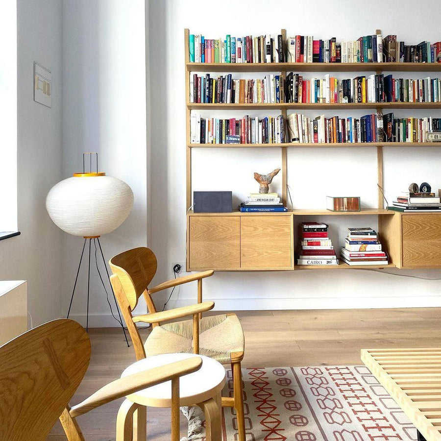 Rice Paper Floor Lamp with Soft Glow Lighting-Lighting > Floor Lamps-casanuva-casanuva