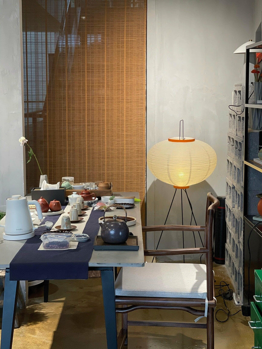 Rice Paper Floor Lamp with Soft Glow Lighting-Lighting > Floor Lamps-casanuva-casanuva
