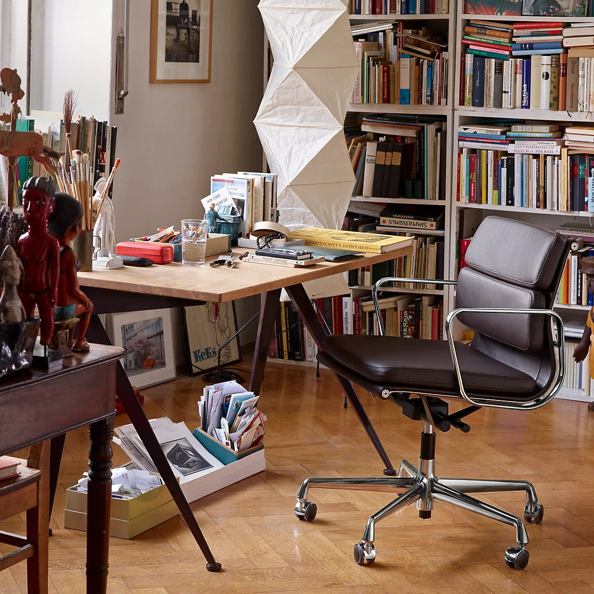 Rice Paper Floor Lamp with Soft Glow Lighting-Lighting > Floor Lamps-casanuva-casanuva