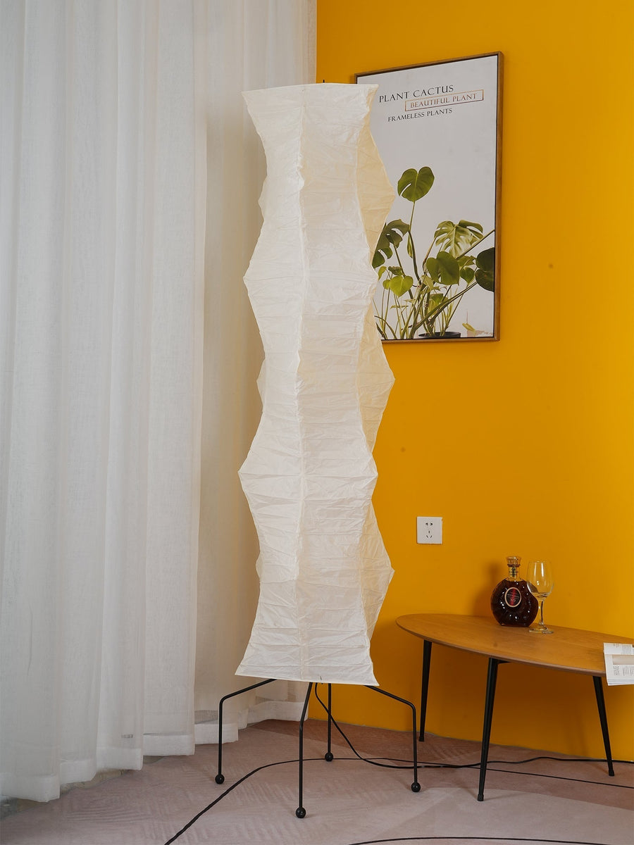 Rice Paper Floor Lamp with Soft Glow Lighting-Lighting > Floor Lamps-casanuva-casanuva