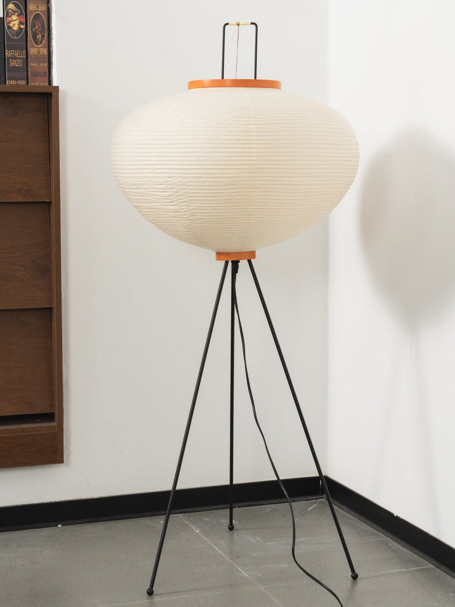 Rice Paper Floor Lamp with Soft Glow Lighting-Lighting > Floor Lamps-casanuva-casanuva