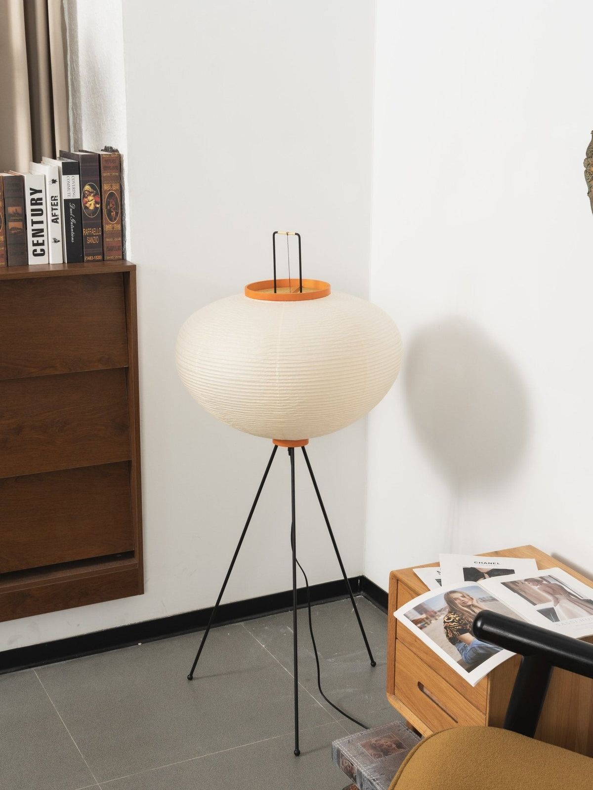 Rice Paper Floor Lamp with Soft Glow Lighting-Lighting > Floor Lamps-casanuva-casanuva