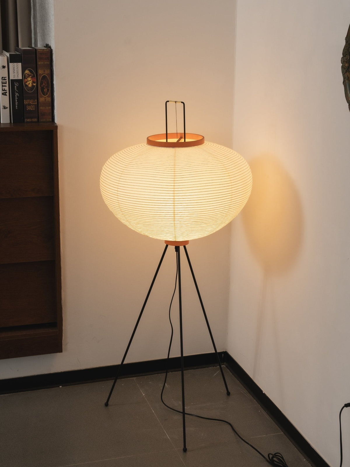 Rice Paper Floor Lamp with Soft Glow Lighting-Lighting > Floor Lamps-casanuva-casanuva