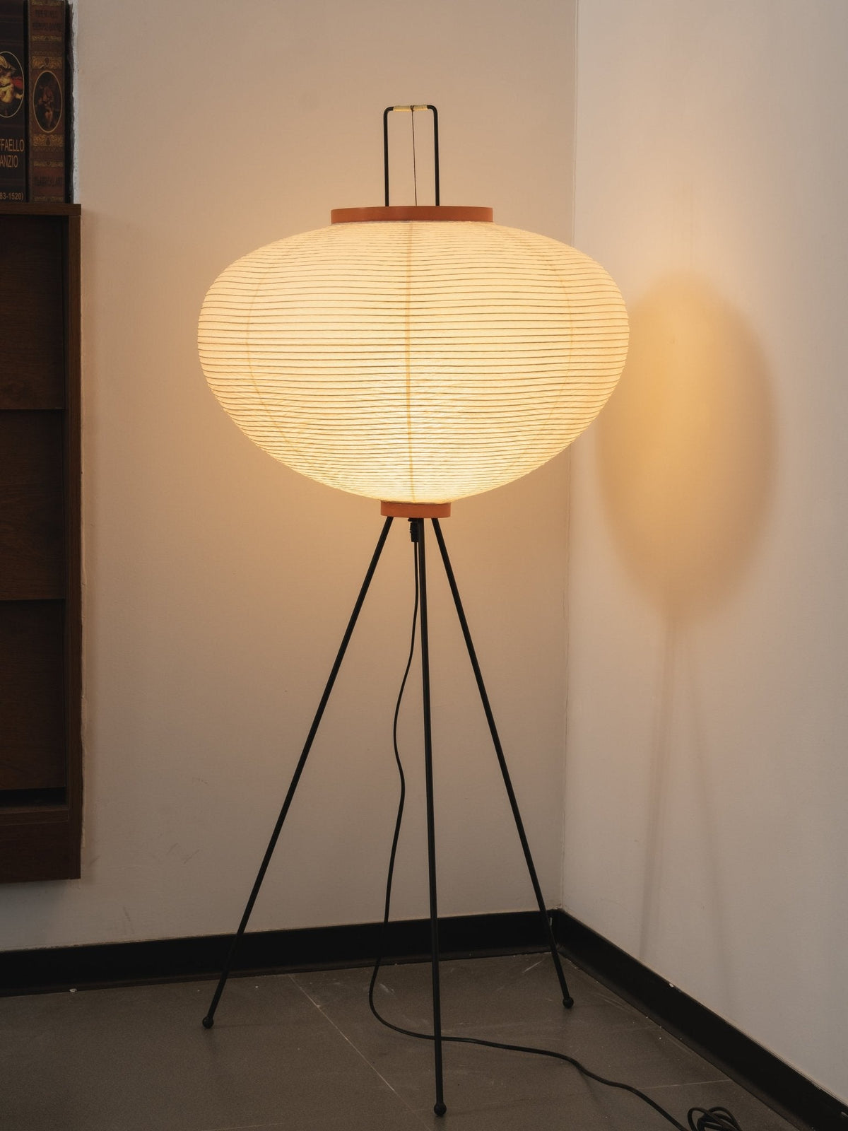 Rice Paper Floor Lamp with Soft Glow Lighting-Lighting > Floor Lamps-casanuva-casanuva
