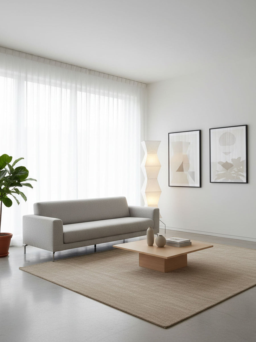 Rice Paper Floor Lamp with Soft Glow Lighting-Lighting > Floor Lamps-casanuva-casanuva
