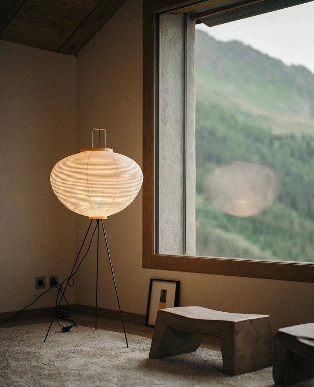 Rice Paper Floor Lamp with Soft Glow Lighting-Lighting > Floor Lamps-casanuva-casanuva