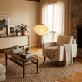 Rice Paper Floor Lamp with Soft Glow Lighting-Lighting > Floor Lamps-casanuva-casanuva