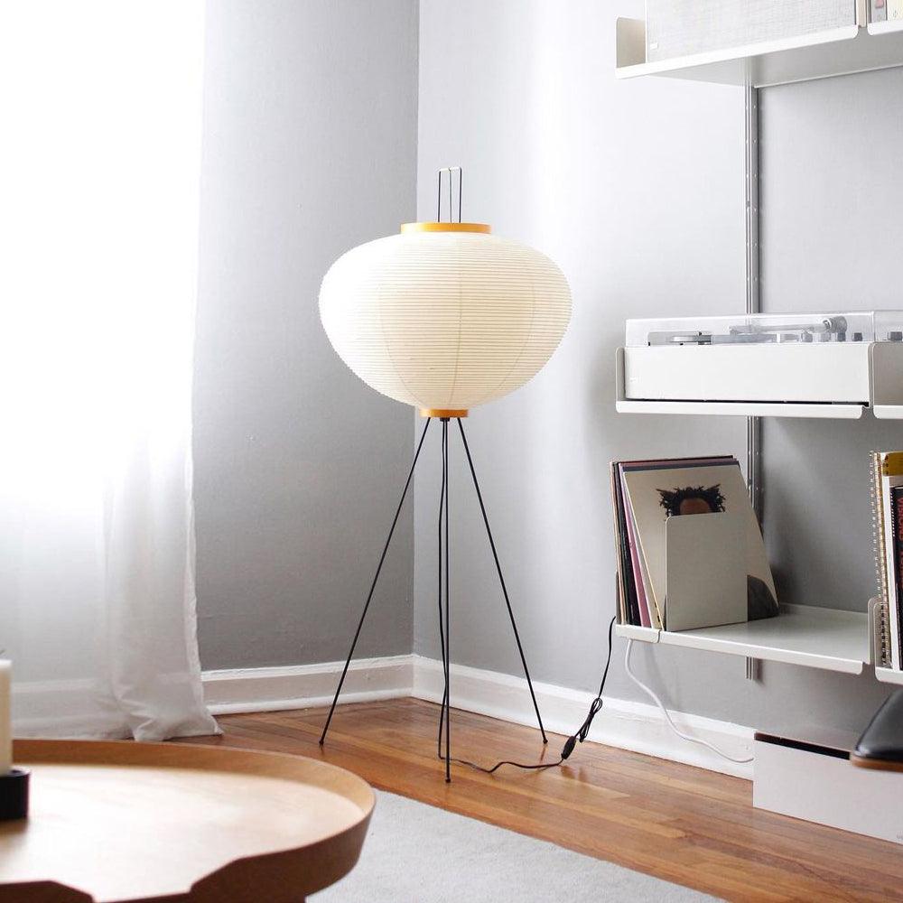 Rice Paper Floor Lamp with Soft Glow Lighting-Lighting > Floor Lamps-casanuva-casanuva
