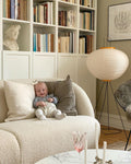 Rice Paper Floor Lamp with Soft Glow Lighting-Lighting > Floor Lamps-casanuva-casanuva