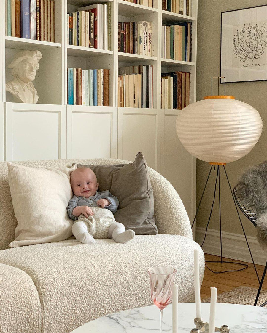 Rice Paper Floor Lamp with Soft Glow Lighting-Lighting > Floor Lamps-casanuva-casanuva