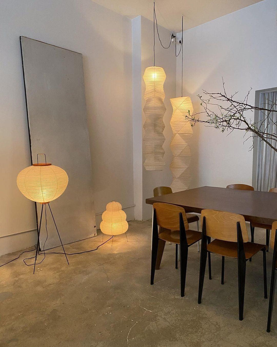 Rice Paper Floor Lamp with Soft Glow Lighting-Lighting > Floor Lamps-casanuva-casanuva