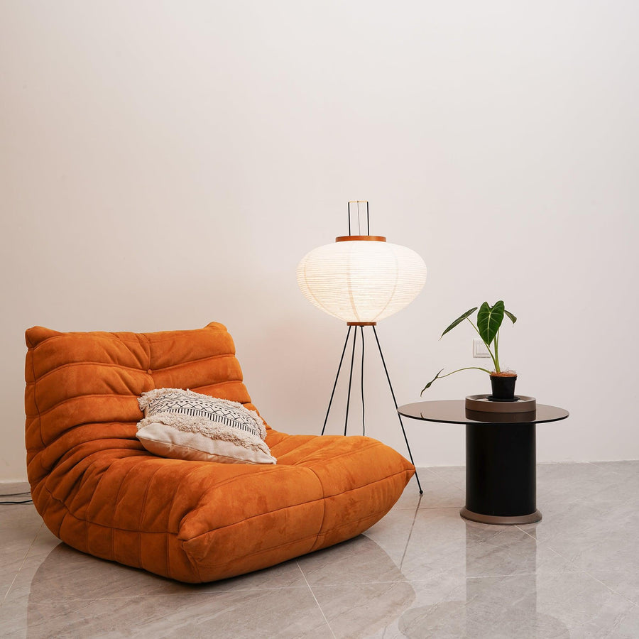 Rice Paper Floor Lamp with Soft Glow Lighting-Lighting > Floor Lamps-casanuva-casanuva