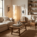 Rice Paper Floor Lamp with Soft Glow Lighting-Lighting > Floor Lamps-casanuva-casanuva