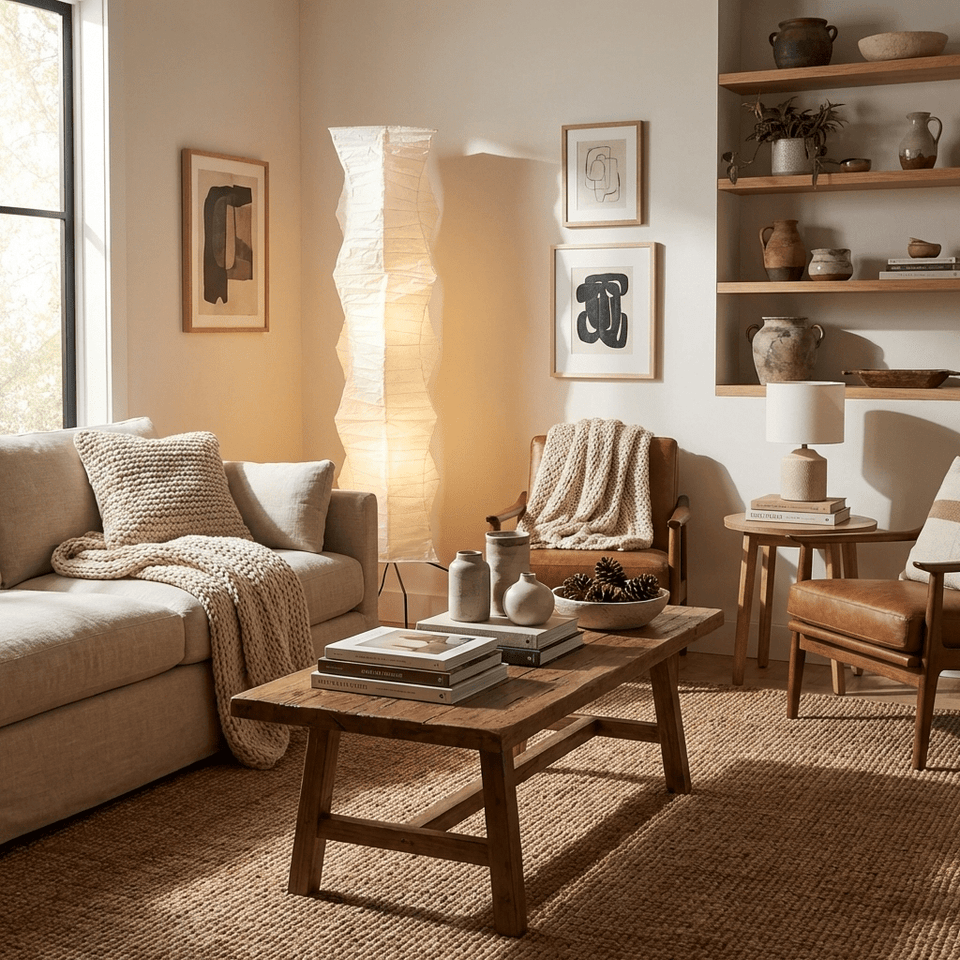 Rice Paper Floor Lamp with Soft Glow Lighting-Lighting > Floor Lamps-casanuva-casanuva
