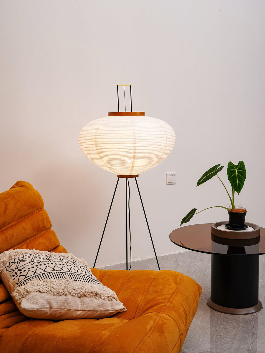 Rice Paper Floor Lamp with Soft Glow Lighting-Lighting > Floor Lamps-casanuva-casanuva