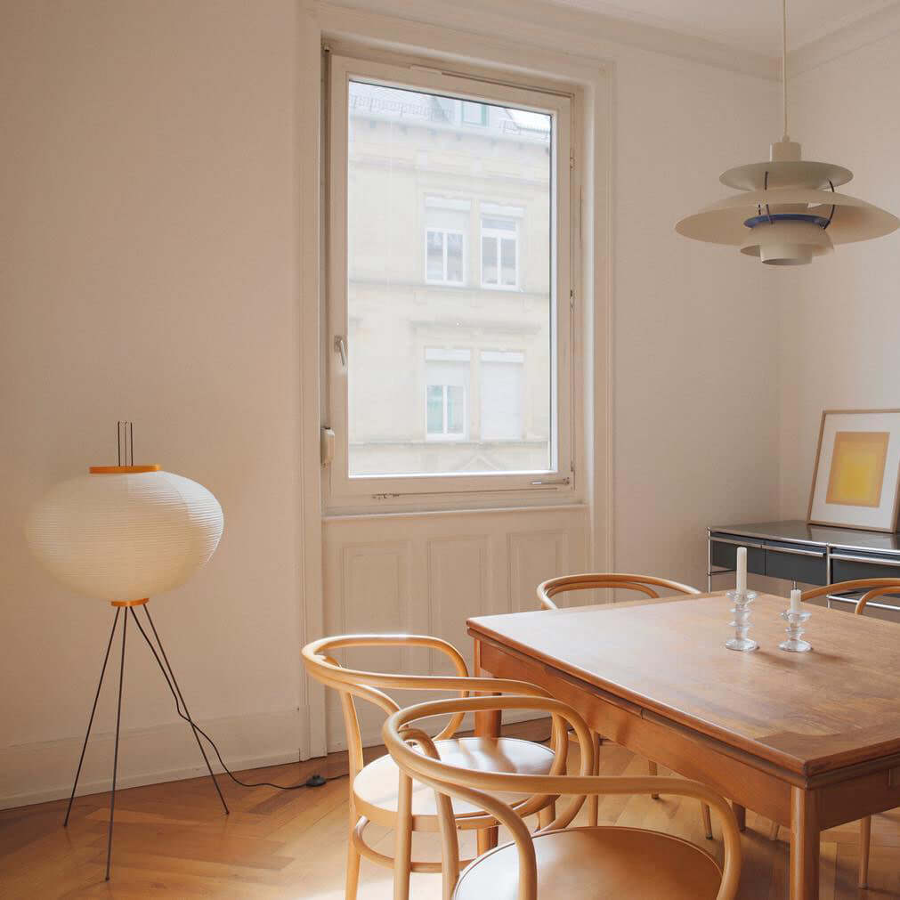 Rice Paper Floor Lamp with Soft Glow Lighting-Lighting > Floor Lamps-casanuva-casanuva