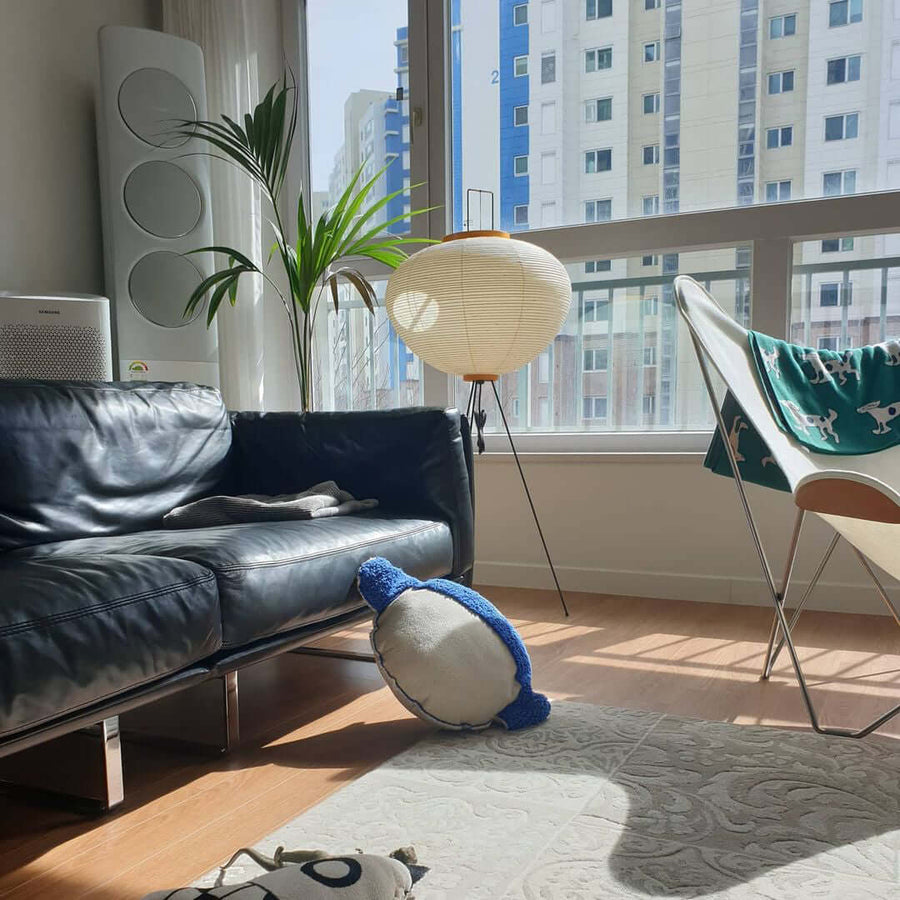 Rice Paper Floor Lamp with Soft Glow Lighting-Lighting > Floor Lamps-casanuva-casanuva