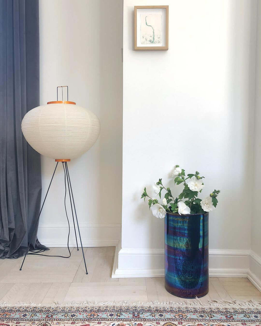 Rice Paper Floor Lamp with Soft Glow Lighting-Lighting > Floor Lamps-casanuva-casanuva