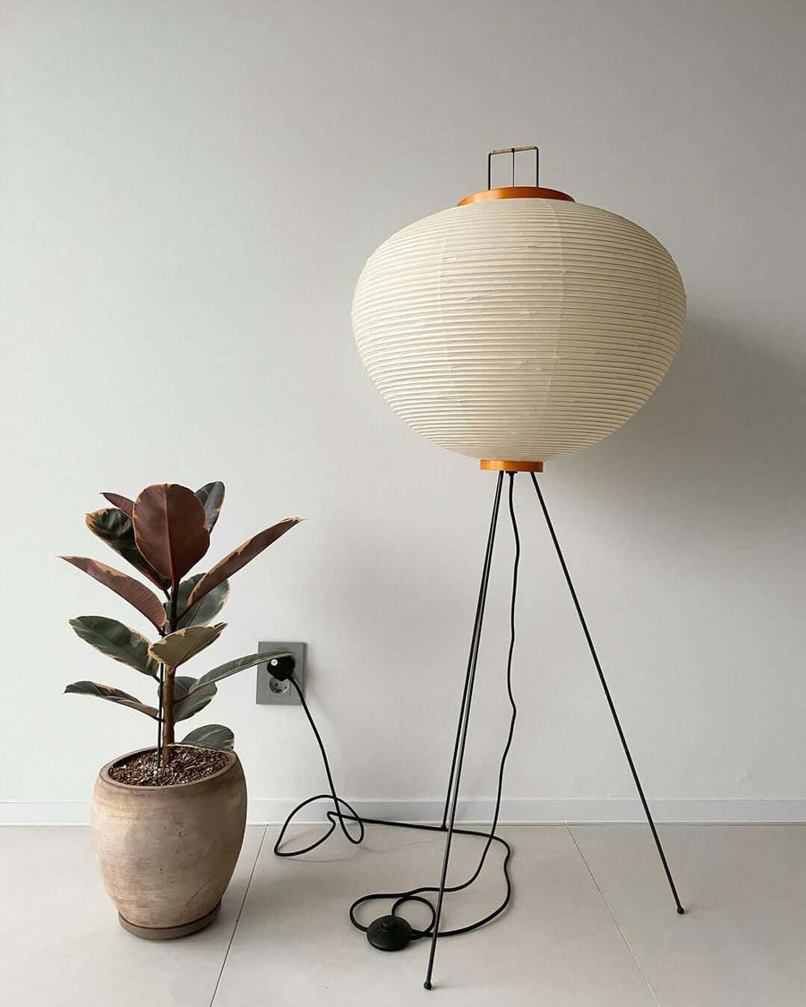 Rice Paper Floor Lamp with Soft Glow Lighting-Lighting > Floor Lamps-casanuva-casanuva