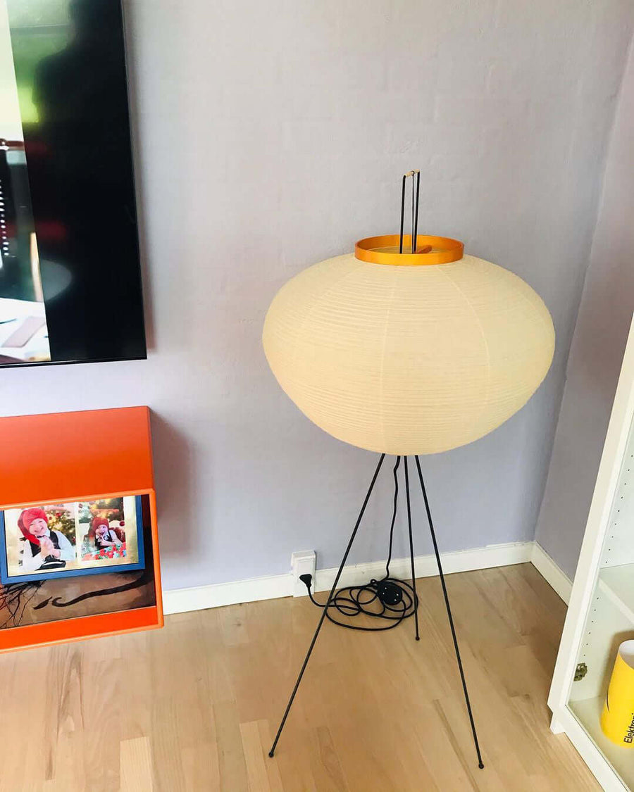 Rice Paper Floor Lamp with Soft Glow Lighting-Lighting > Floor Lamps-casanuva-casanuva