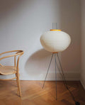 Rice Paper Floor Lamp with Soft Glow Lighting-Lighting > Floor Lamps-casanuva-casanuva