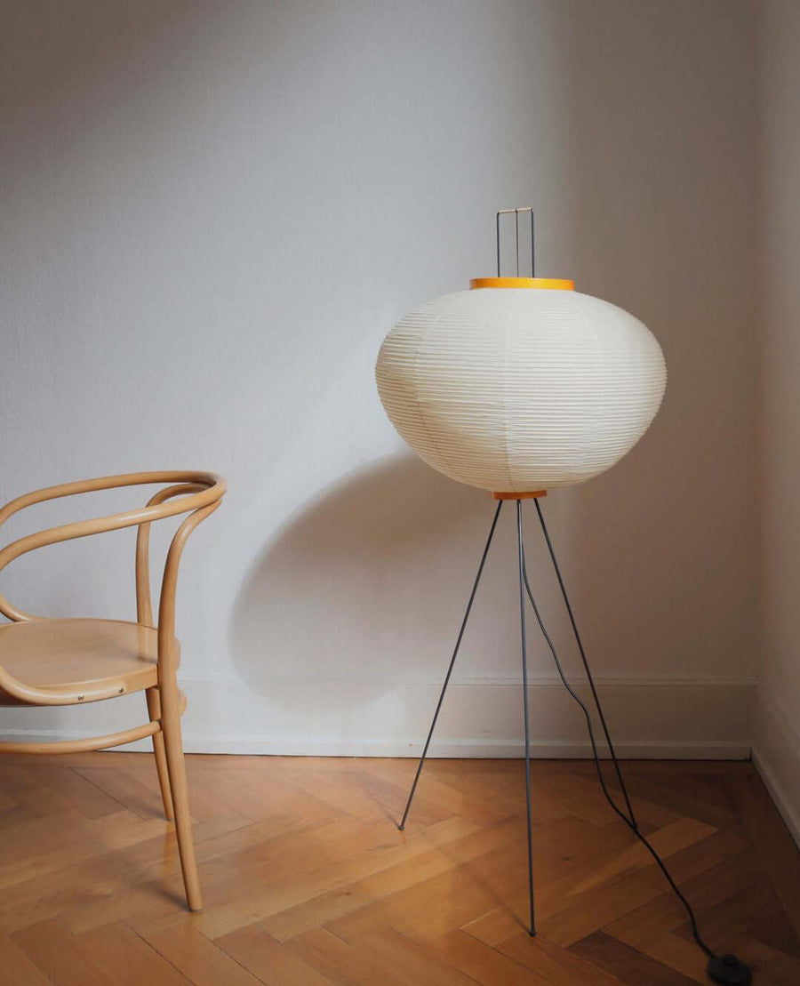 Rice Paper Floor Lamp with Soft Glow Lighting-Lighting > Floor Lamps-casanuva-casanuva