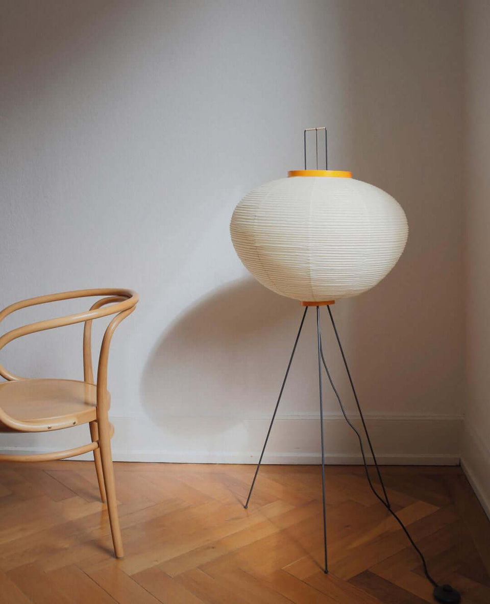 Rice Paper Floor Lamp with Soft Glow Lighting-Lighting > Floor Lamps-casanuva-casanuva