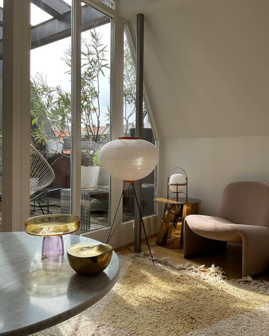 Rice Paper Floor Lamp with Soft Glow Lighting-Lighting > Floor Lamps-casanuva-casanuva