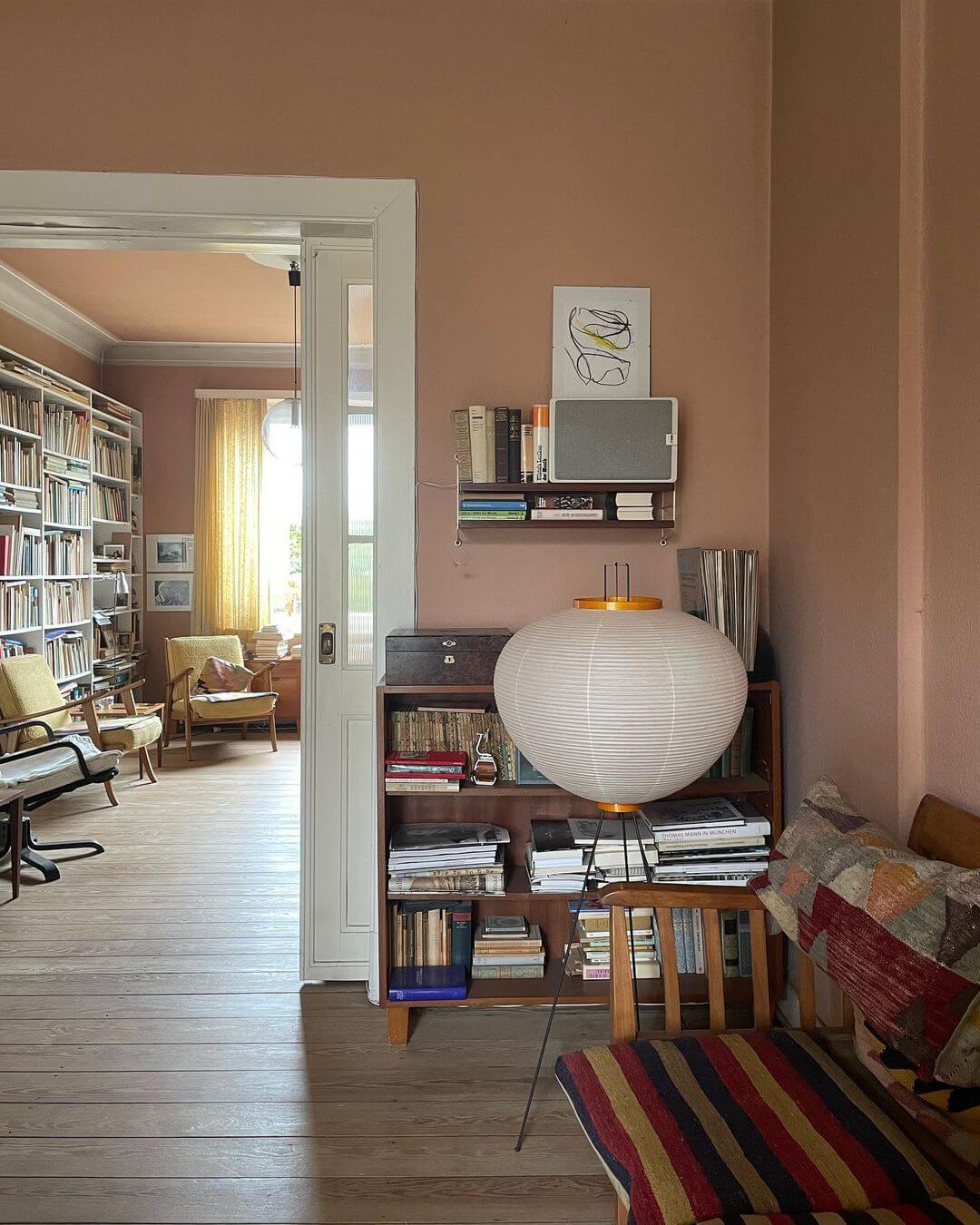 Rice Paper Floor Lamp with Soft Glow Lighting-Lighting > Floor Lamps-casanuva-casanuva