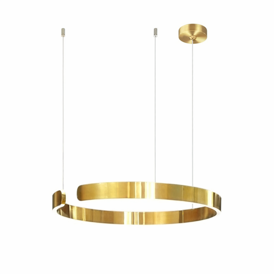 Ring Pendant Light with Adjustable Height-Lighting > Pendant Lights-casanuva-40cm-Gold-casanuva