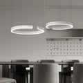Ring Pendant Light with Adjustable Height-Lighting > Pendant Lights-casanuva-40cm-White-casanuva