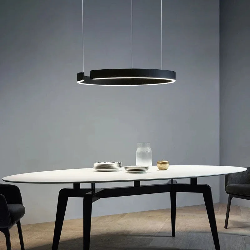 Ring Pendant Light with Adjustable Height-Lighting > Pendant Lights-casanuva-casanuva