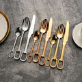 Ringlet Flatware Set 18/10 Stainless Steel with Ring Handle-Kitchen & Dining > Cutlery-casanuva-casanuva