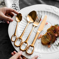 Ringlet Flatware Set 18/10 Stainless Steel with Ring Handle-Kitchen & Dining > Cutlery-casanuva-casanuva