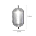 Ripple Pattern Glass LED Pendant Light-Lighting > Pendant Lights-casanuva-casanuva