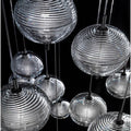 Ripple Pattern Glass LED Pendant Light-Lighting > Pendant Lights-casanuva-casanuva