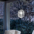 Ripple Pattern Glass LED Pendant Light-Lighting > Pendant Lights-casanuva-casanuva